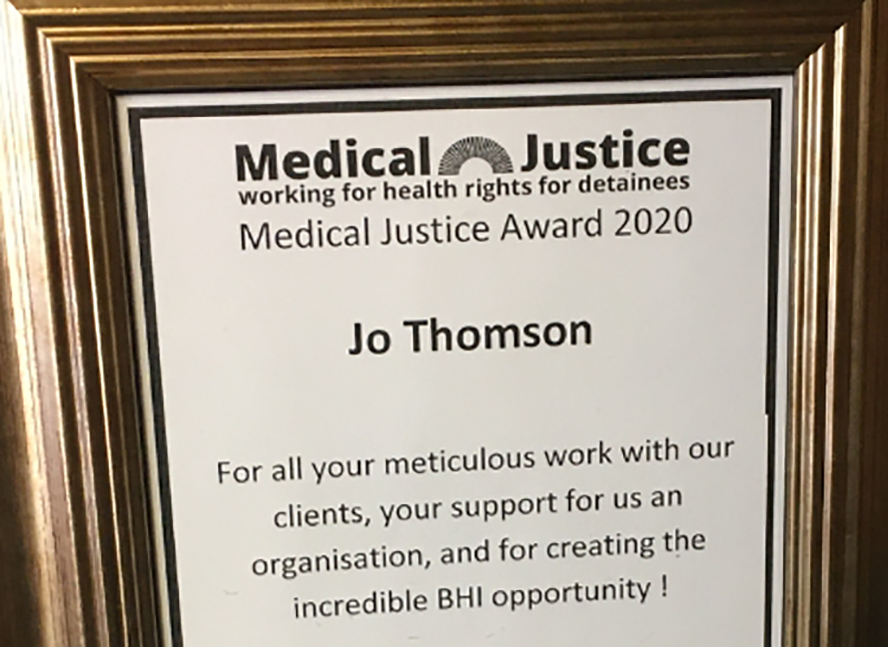 Medical Justice Award 2020