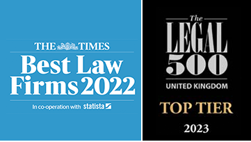Best Law Firm - 2022 / Legal 500 - Top Tier 2023