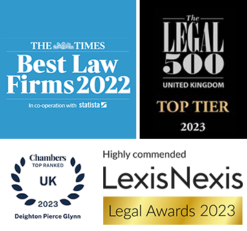 Best Law Firms 2022 (The Times) | Top Tier 2023 (Legal 500) | Tope Ranked 2023 (Chambers) | Highly Recommended (LexisNexis Legal Awards 2023)