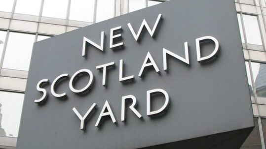 New Scotland Yard sign