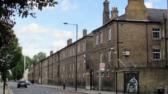 Photograph of front aspect of Regent's Park Barracks.